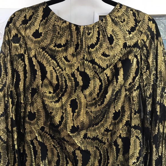 ⭐️HOST PICK⭐️ MILLY Golden Open Back Silk Mini Dress - Picture 6 of 15